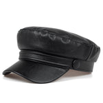 Vegan Leather Beret