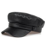 Vegan Leather Beret